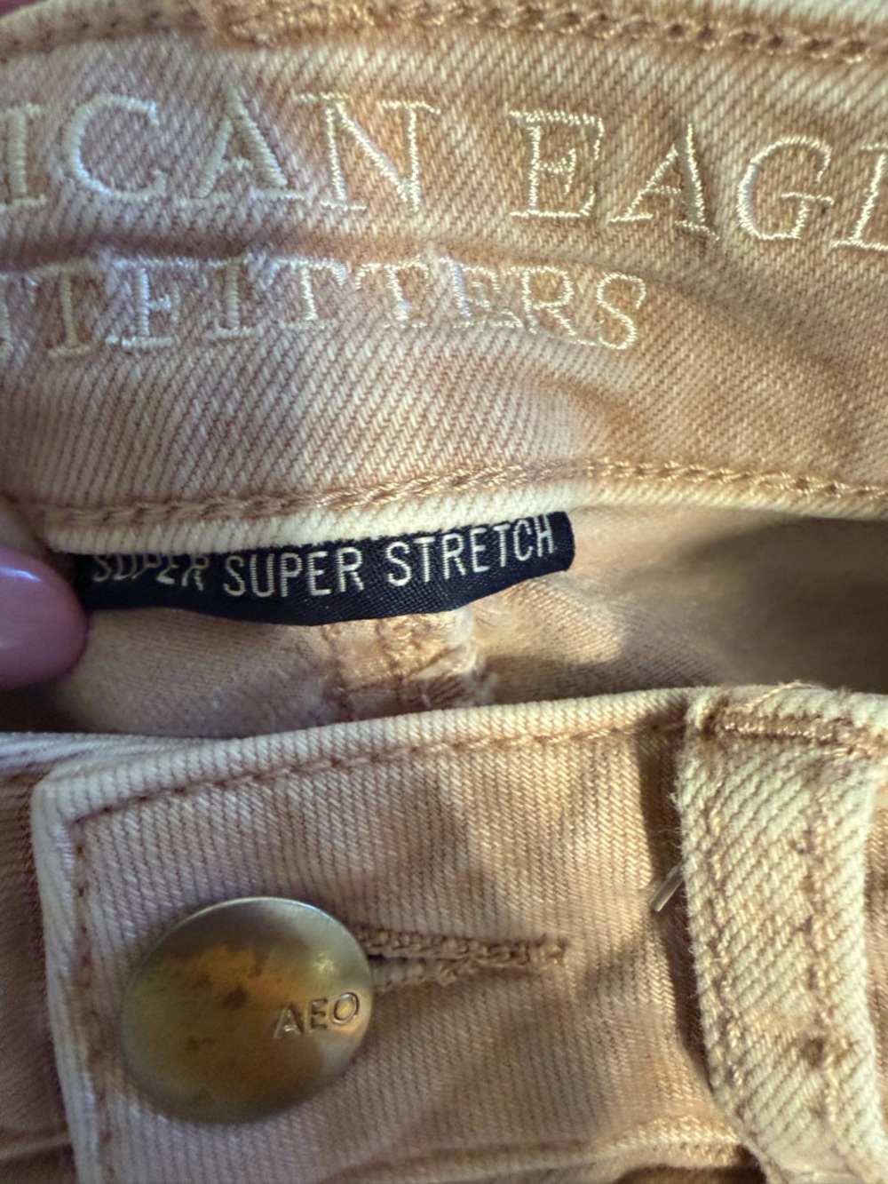 American Eagle Outfitters Blush Pink Super Stretch crop Jeggings - Picture 3 of 11